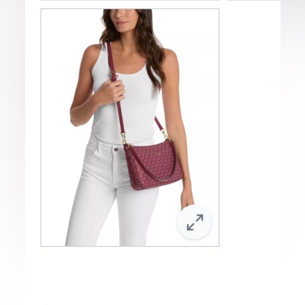 MICHAEL Michael Kors
Jet Set Medium Top Zip Pochette Crossbody Bag - Picture 3 of 11